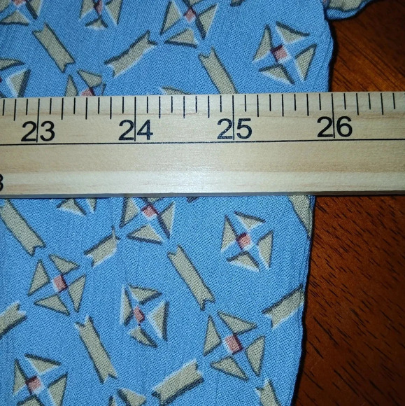 Wonderly blue long sleeve blouse size XXL  cottagecore fairycore Y2K - Picture 8 of 9